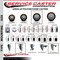 Service Caster 4'' Maroon Poly Swivel 1-5/8'' Expanding Stem Caster Total Lock Brake SCC-EXTTL20S414-PPUB-MRN-158 - alternate 3